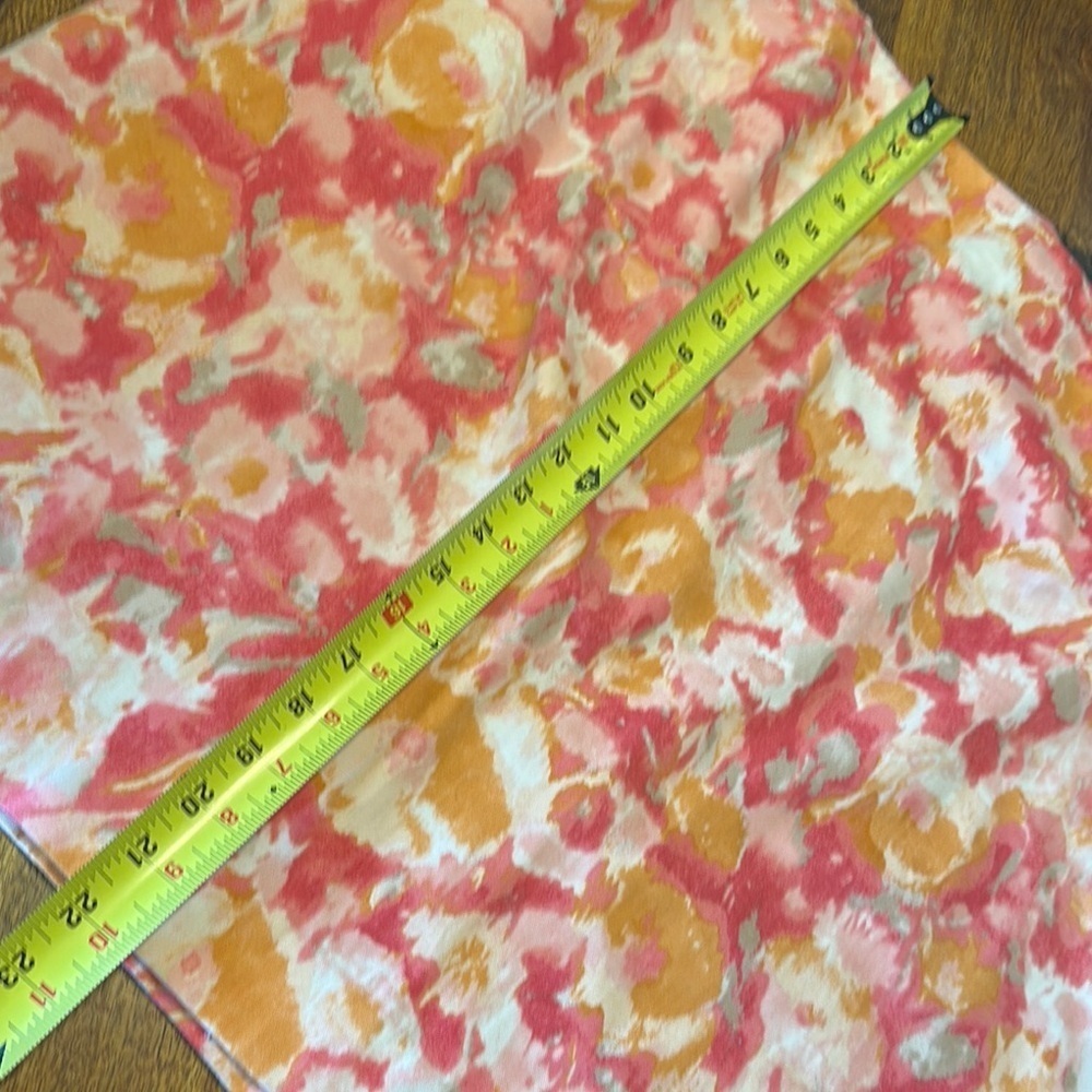 Talbots Pink and Yellow Floral Mini Skirt petite 18W EUC - Picture 3 of 6